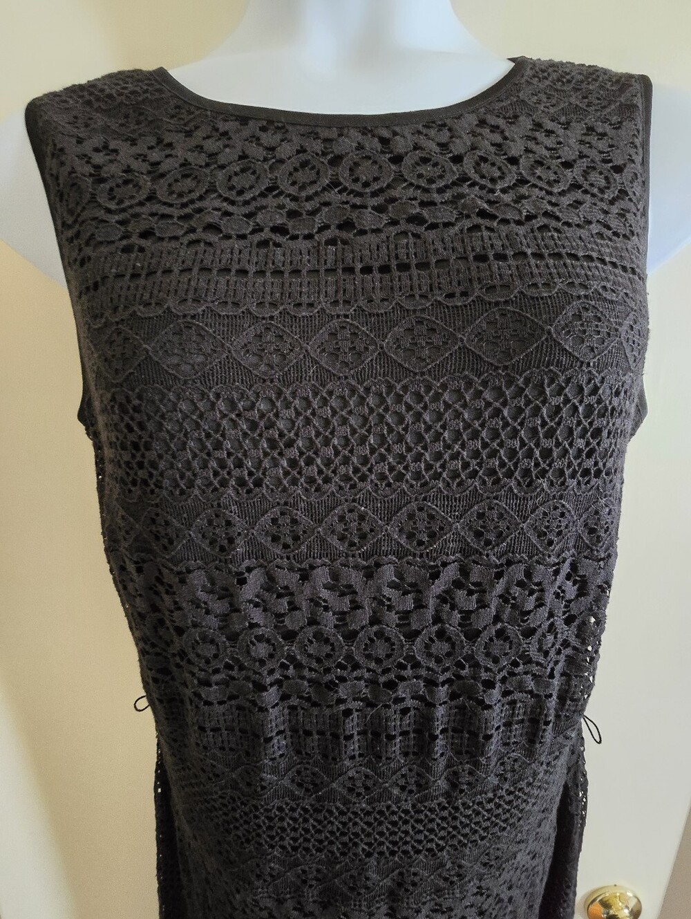 Long Tall Sally Black Lace Detail Maxi Dress – Size 12 – NWT - Picture 6 of 9
